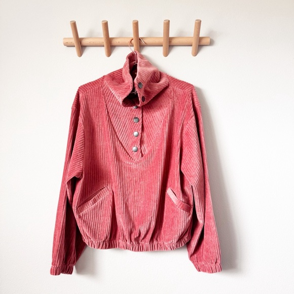 Free People Serena Ribbed Pink Pullover - Picture 3 of 11